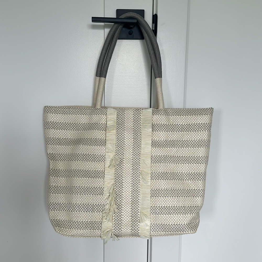 Stella & dot raffia tote